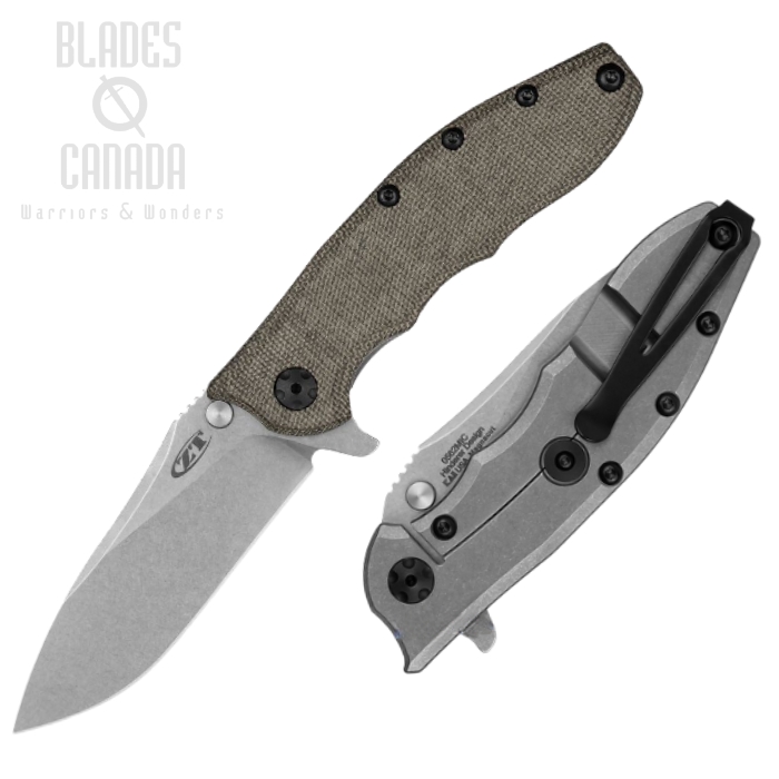 Zero Tolerance Hinderer Slicer Flipper Framelock Knife, Limited Edition, MagnaCut SW, Micarta, 562MIC